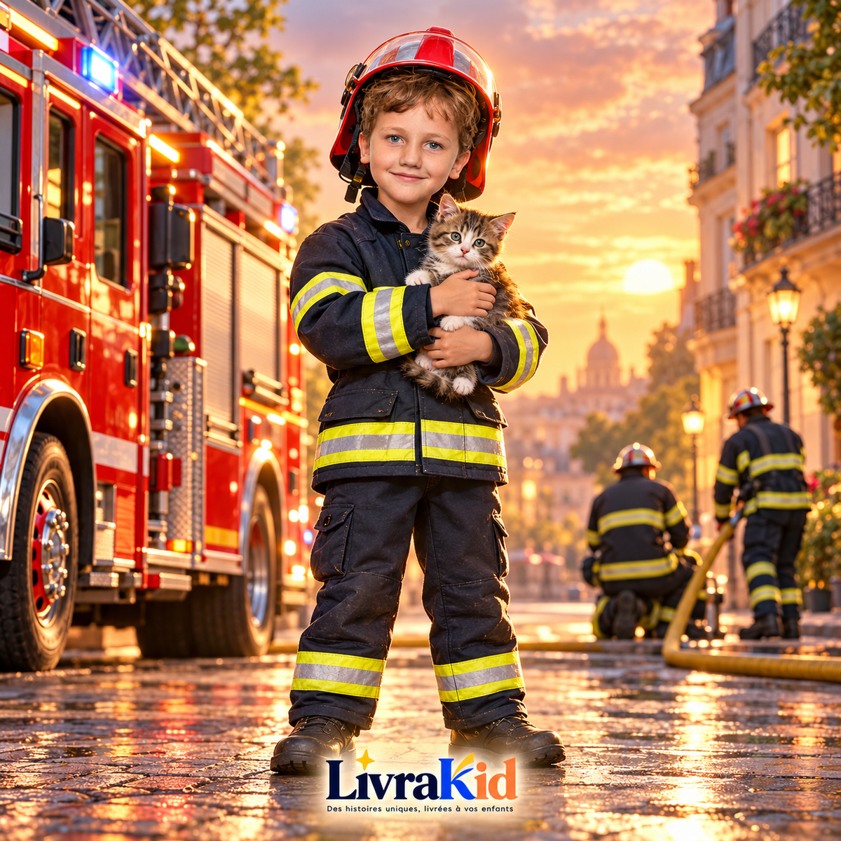 Le petit pompier courageux